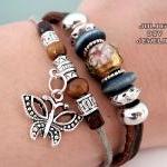 Silver Butterfly Charm Lea..