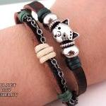 Cat charm bracelet silver k..