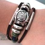 Unisex longevity leather br..