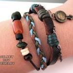 Men's Bracelet, Leather He..