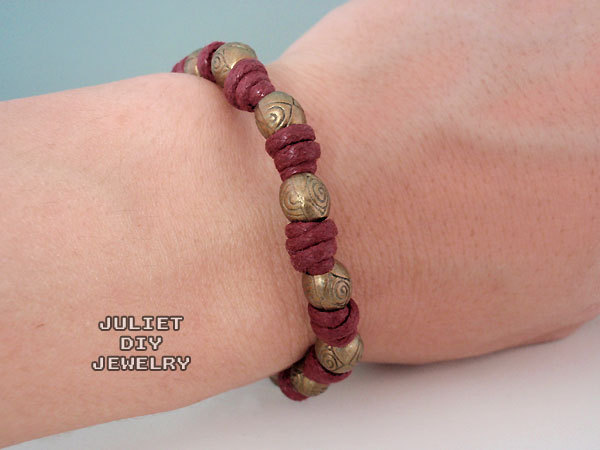Brass bead zen bracelet